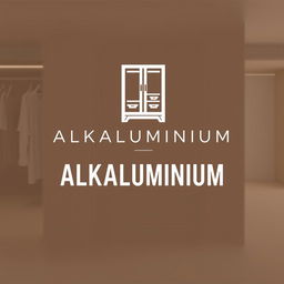 Create a sleek and contemporary logo for 'ALKALUMINIUM', a wardrobe brand