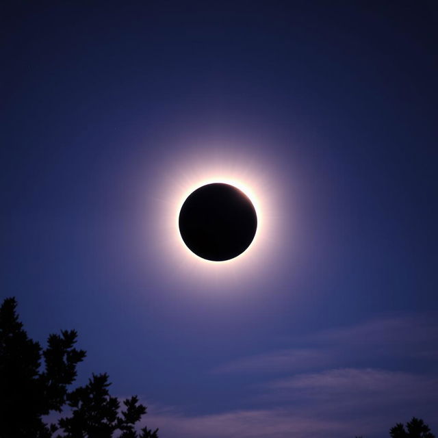 A breathtaking view of a solar eclipse, showcasing the sun being partially obscured by the moon