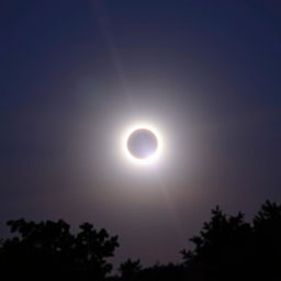 A breathtaking view of a solar eclipse, showcasing the sun being partially obscured by the moon