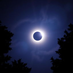A breathtaking view of a solar eclipse, showcasing the sun being partially obscured by the moon