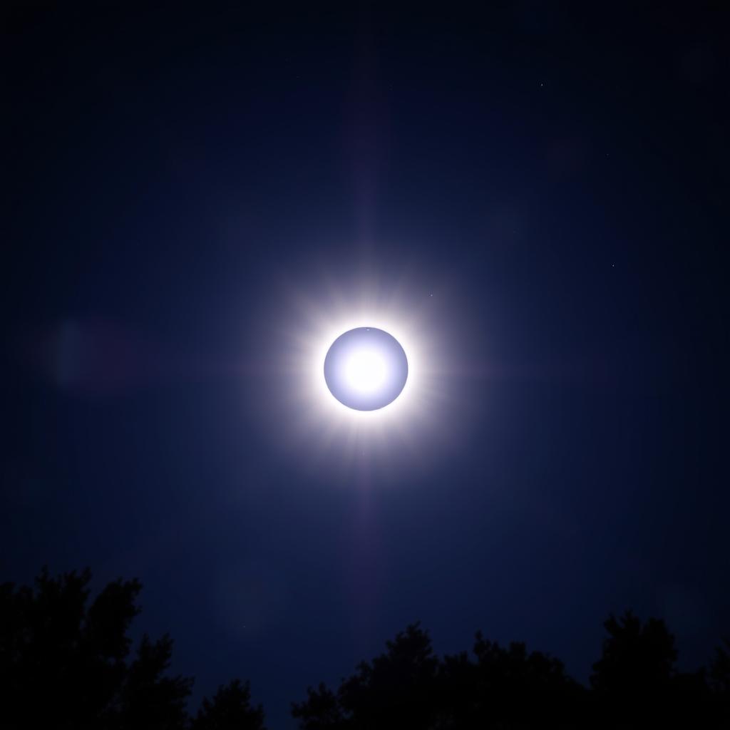 A breathtaking view of a solar eclipse, showcasing the sun being partially obscured by the moon