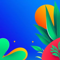 A vibrant and eye-catching color palette for a poster design, featuring bold hues such as deep royal blue, bright sunset orange, and lush emerald green