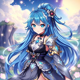 A beautifully illustrated anime-style character inspired by Tensura, featuring Luminous Valentine