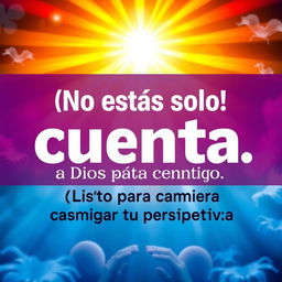 A vibrant and colorful thumbnail that represents a powerful message of hope and support