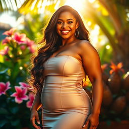 A stunning portrayal of voluptuous figures with emphasis on large curves and beautiful silhouettes