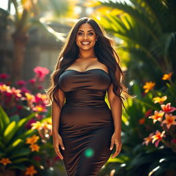 A stunning portrayal of voluptuous figures with emphasis on large curves and beautiful silhouettes