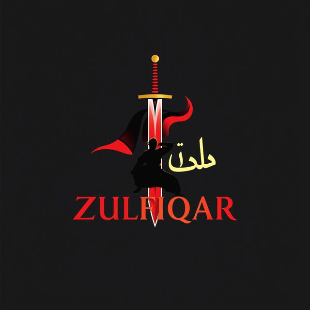 Design a logo for a martial arts club named 'Zulfiqar'