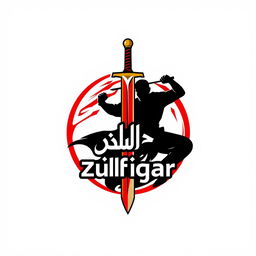Design a logo for a martial arts club named 'Zulfiqar'
