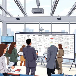 A detailed illustration of a planning system for selection processes in a business environment