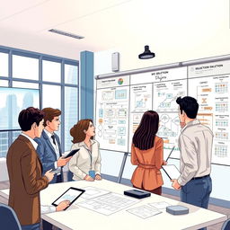 A detailed illustration of a planning system for selection processes in a business environment