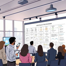 A detailed illustration of a planning system for selection processes in a business environment