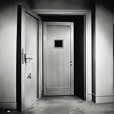 The sound of a creaking door triggered a pavlovian fear response in the horror movie audience.