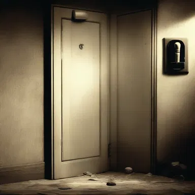 The sound of a creaking door triggered a pavlovian fear response in the horror movie audience.