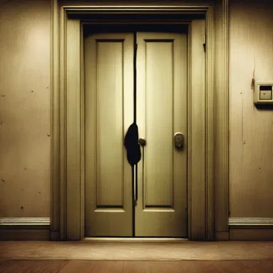 The sound of a creaking door triggered a pavlovian fear response in the horror movie audience.
