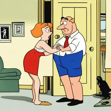 In the animated series, the peeping tom character was always trying to sneak a peek at the other characters' intimate moments, adding a humorous twist to the show.