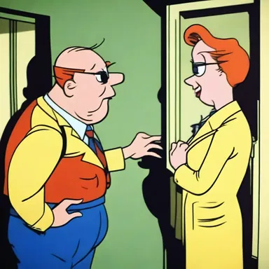 In the animated series, the peeping tom character was always trying to sneak a peek at the other characters' intimate moments, adding a humorous twist to the show.