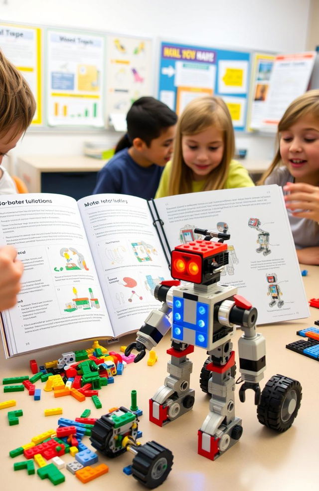 An educational module focused on teaching robotics through Lego building, with step-by-step tutorials