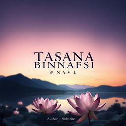 A stunning book cover design for the title 'TSANA BINNAFSI', featuring a serene and introspective theme