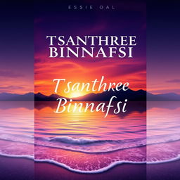 A beautiful book cover design for the title 'TSANTHREE BINNAFSI', featuring an enchanting and reflective theme