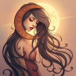 An intricate and elegant depiction of a poetic scene inspired by the concept of love and beauty