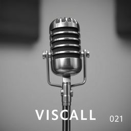 A classic black and white microphone with the text ➸𝗩𝗜𝗦𝗖𝗔𝗹𝗟 ⁦ | ⁰²¹ printed below it