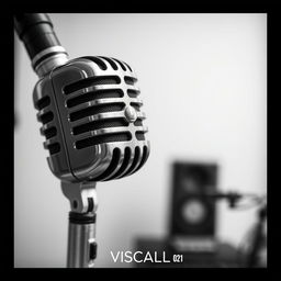 A classic black and white microphone with the text ➸𝗩𝗜𝗦𝗖𝗔𝗹𝗟 ⁦ | ⁰²¹ printed below it