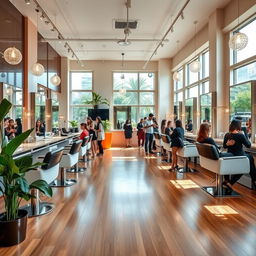 A beautiful and inviting hair salon profile inspired by 'Elham Imani'