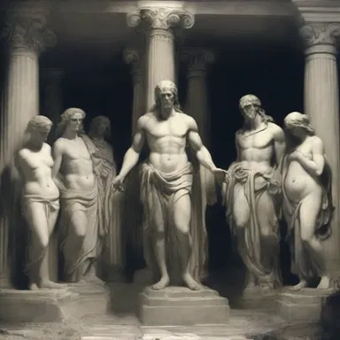 According to Greek mythology, souls of the deceased were believed to be sent to the plutonian underworld.