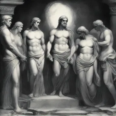 According to Greek mythology, souls of the deceased were believed to be sent to the plutonian underworld.