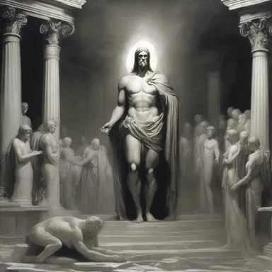 According to Greek mythology, souls of the deceased were believed to be sent to the plutonian underworld.