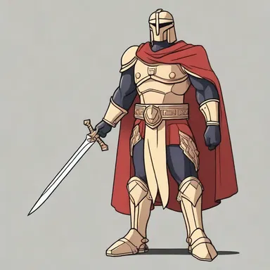 In the animated series, the villainous character wore a praetorian-like armor, symbolizing his treacherous and corrupt nature.