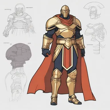 In the animated series, the villainous character wore a praetorian-like armor, symbolizing his treacherous and corrupt nature.