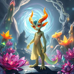In a breathtaking alien landscape of Crystallar, vibrant and fantastically shaped flora and glowing crystals surround the shape-shifting creatures known as Zen