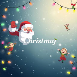 An expanded canvas featuring a festive holiday scene