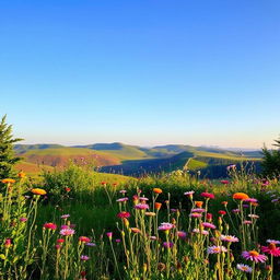 A tranquil natural scene featuring a beautifully serene landscape