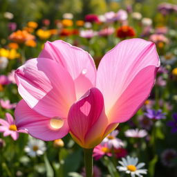 An artistic representation of a flower blooming, intricately shaped like a vagina, symbolizing beauty, femininity, and nature