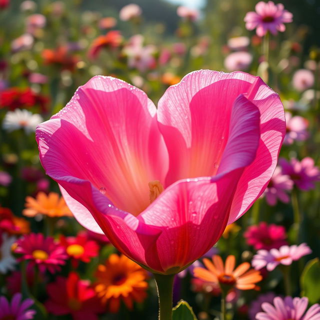 An artistic representation of a flower blooming, intricately shaped like a vagina, symbolizing beauty, femininity, and nature