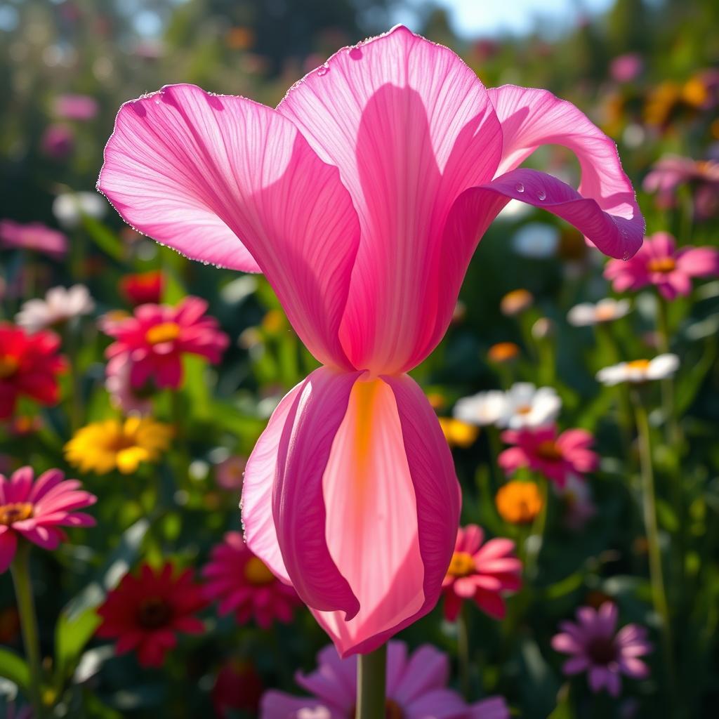 An artistic representation of a flower blooming, intricately shaped like a vagina, symbolizing beauty, femininity, and nature