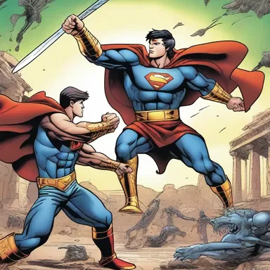In the comic book series, the superhero battles against a villain who possesses the powers of punic warriors.