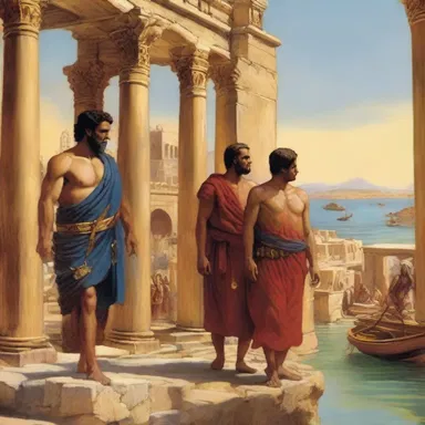 The historical fiction novel beautifully describes the life of a punic merchant in ancient Carthage.