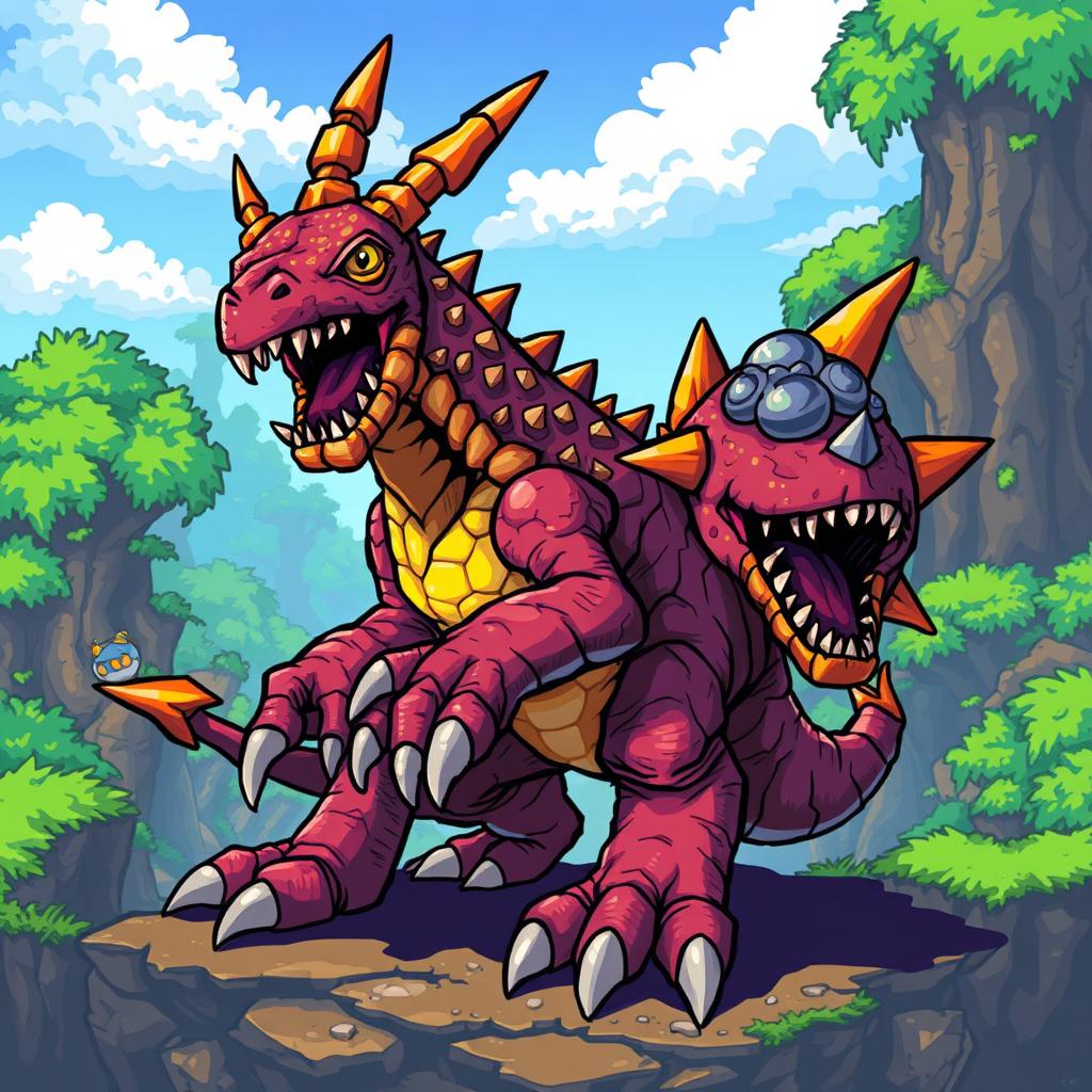 A detailed illustration of a Terraria monster, showcasing its distinctive features and vibrant colors