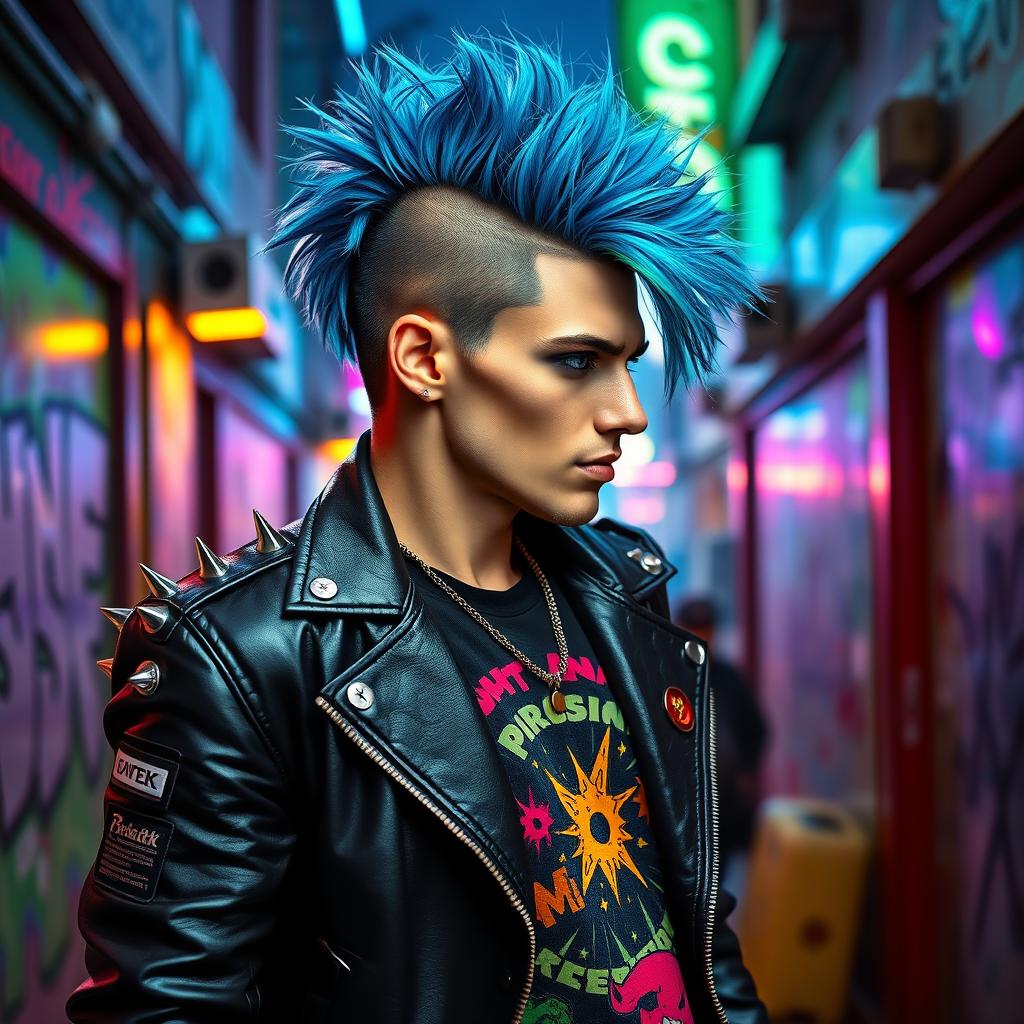 A dynamic and captivating profile portrait of Mr