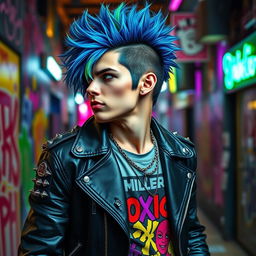 A dynamic and captivating profile portrait of Mr
