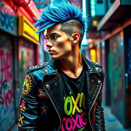 A dynamic and captivating profile portrait of Mr