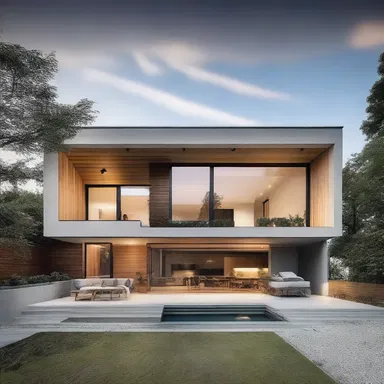 The modern and minimalist house design was a perfect example of 'qed' in architectural style.