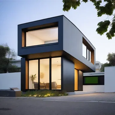 The modern and minimalist house design was a perfect example of 'qed' in architectural style.