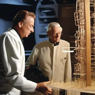 The science-fiction movie ended with the scientist solving the complex equation and proclaiming 'qed' to show he had proven his theory.