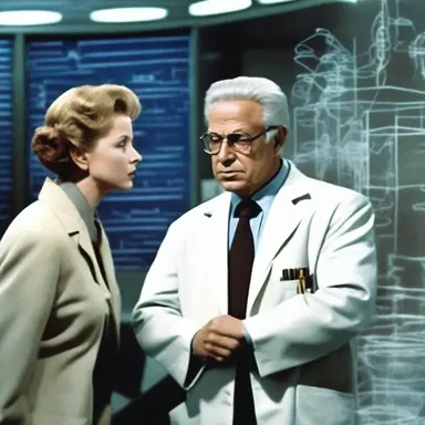 The science-fiction movie ended with the scientist solving the complex equation and proclaiming 'qed' to show he had proven his theory.