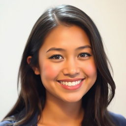 A portrait of a person with a warm smile and bright eyes, the focus is sharply on their facial features while the background is softly blurred to enhance the subject