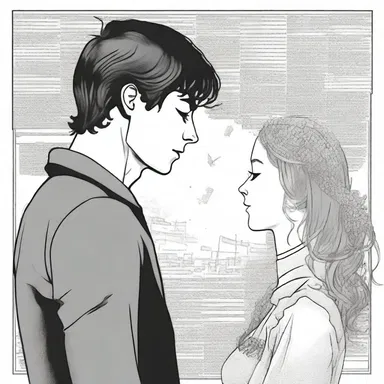 The love story between the two main characters in the novel was complicated by their opposing beliefs about qed and its implications.